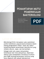 Pemantapan Mutu Pemeriksaan Bakteriologi 2A