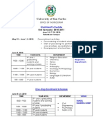 Enrollment Schedule (TALAMBAN CAMPUS)