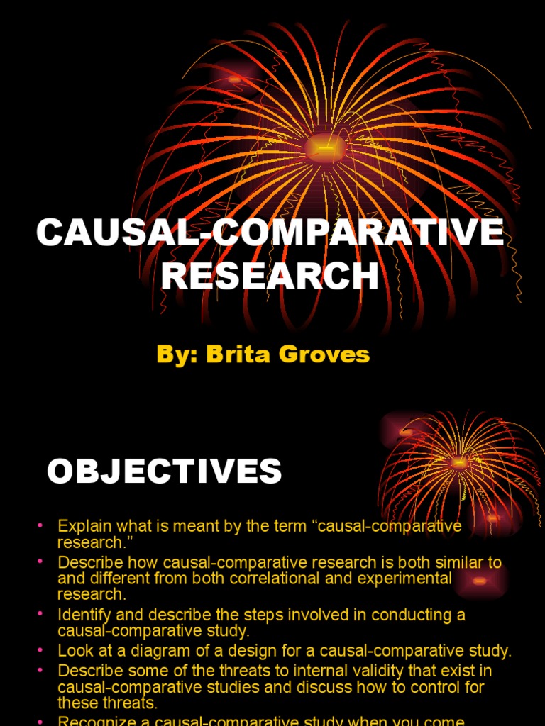 Understanding Causal-Comparative Research | PDF | Causality | Experiment