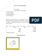 Tabla de Grafologia