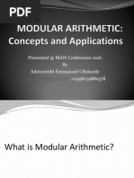 Modular Arithmetic Concepts and Applications PDF