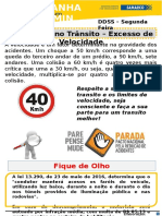 DDS Campanha de Acidentes Trânsito