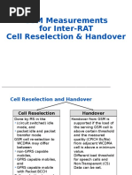 GSM Measurements for Inter-RAT - Cell Reselection & Handover