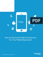 How To Choose The Right Technology Architecture For Your Mobile Application PDF