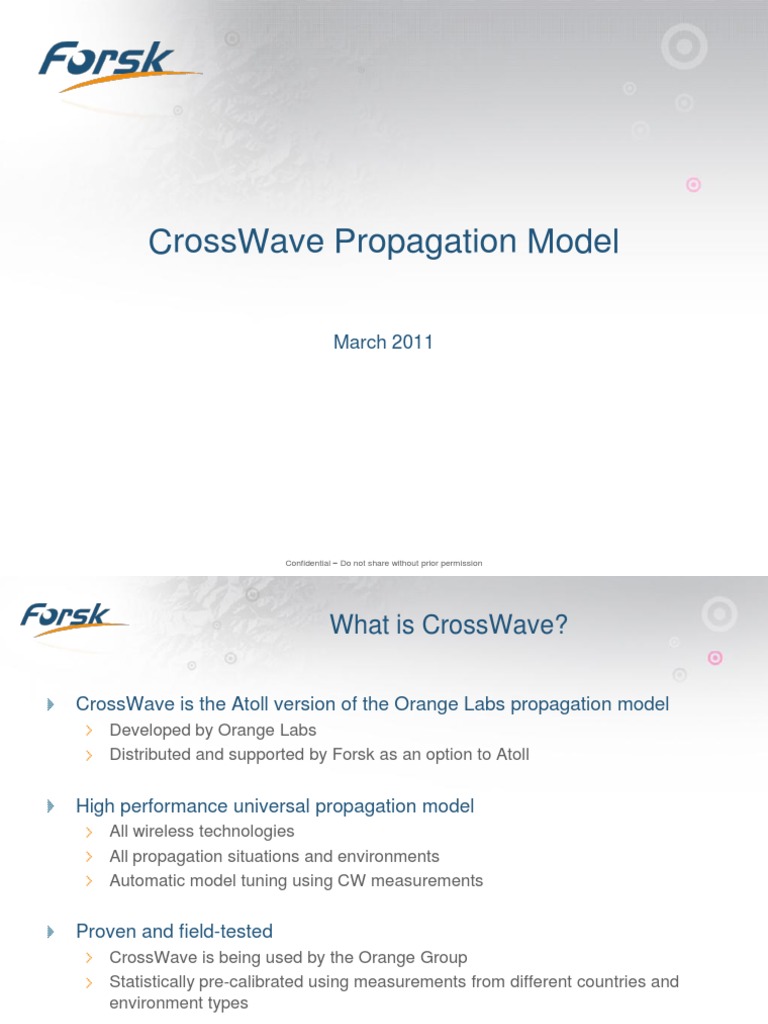 Atoll Crosswave Presentation March2011 | PDF | Radio Propagation ...