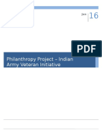 Philanthropy Project - Indian Army Veteran Initiative