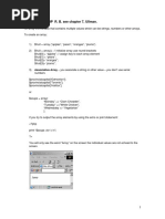 ARRAYS With PHP R. B. See Chapter 7, Ullman