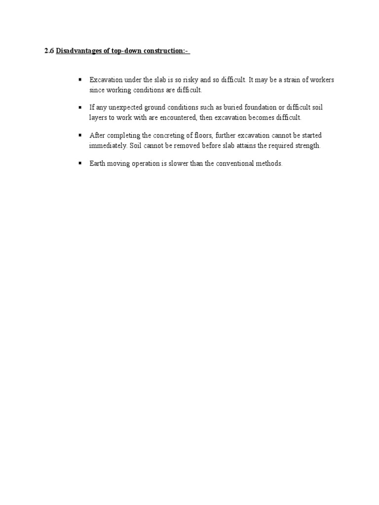 Disadvantages of bottom-up approach picture