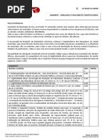 Gabarito - Simulado - XX Exame da OAB - Direito Constitucional
