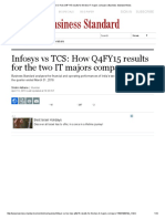 Infosys vs TCS_ How Q4FY15 Results for the Two IT Majors Compare _ Business Standard News