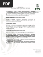 Edital Mestrado 2014 1