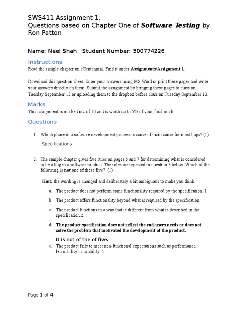 Software Testing Student Guide | PDF | Software Bug | Software Testing