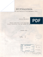 Hypnagogia, The Nature and Function of The Hypnagogic State. Vol. I - Andreas Mavromatis