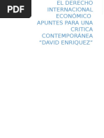Analisis El Derecho Internacional Económico