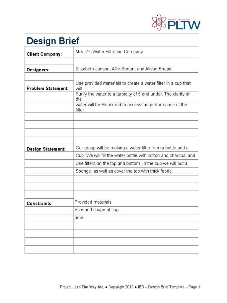 Designbrieftemplate | PDF | Home & Garden