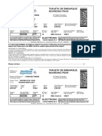 Tarjeta de Embarque Boarding Pass