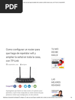 Como Configurar Un Router para Que Haga de Repetidor Wifi y Ampliar La Señal en Toda La Casa, Con TP-Link - CompartirWIFI