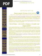 Intervenção Divina סייעתא דשמיא Os Escritos Espirituais de ספר סודי סודות