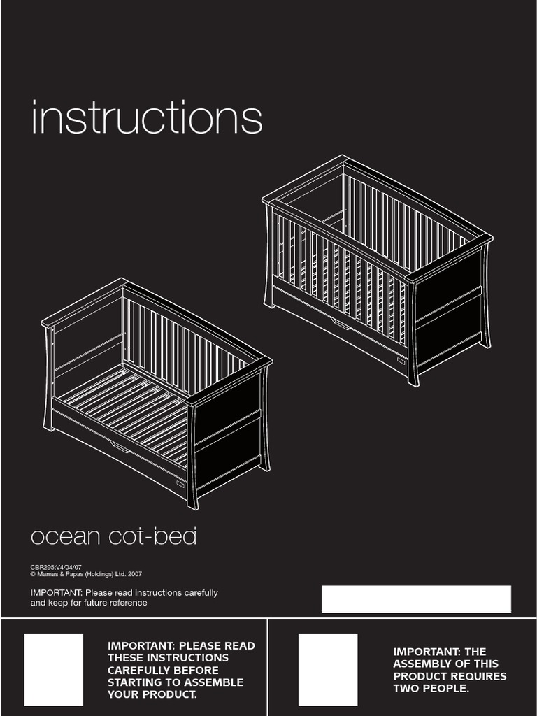 mamas and papas cot base brackets