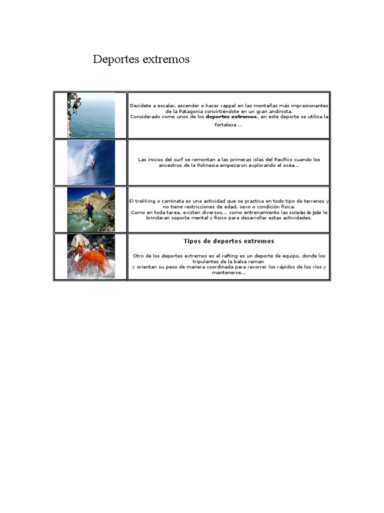 Deportes Extremos | PDF