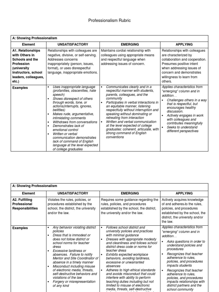 professionalism-rubric-mentorship-rubric-academic