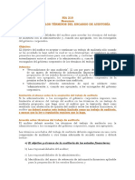 NIA 210 Resumen ACUERDO DE LOS TÉRMINOS DEL ENCARGO PDF