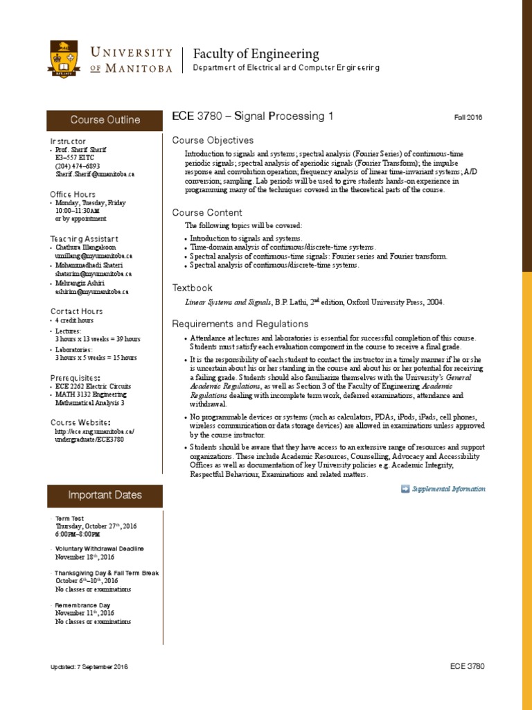 ECE 3780 Outline Fall 2016 | PDF | Career & Growth | Computers