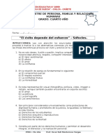 Examen Ii Bimestre de Persona Cuarto Año