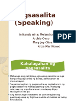 Pasasalita (Speaking)