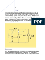 Automatic Battery Charger: Schematics Beginners Power