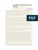 Estrategias para Facilitar La Interacción Social en Niños Con Autismo