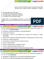 Regras faltas exame direção veicular