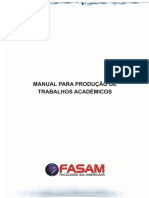 Manual para Produção de Trabalhos Acadêmicos - FASAM PDF