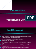 Cargo Losses: Vessel Loss Control