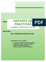 Reporte - Alambrado Fisico de PLC en Equipo