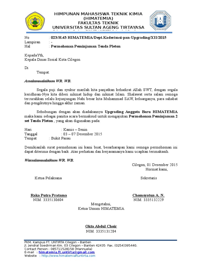 023 Surat Peminjaman Tenda Pleton Dinsos