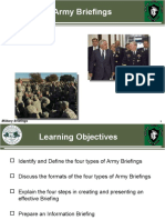MS 220 Lesson 2 - Military Briefings