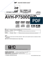 Avh-P7500dvd Avh-P5750 CRT3039