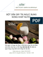 Bột Sắn Dây Trị Ngực Bụng Nóng Khát Nước