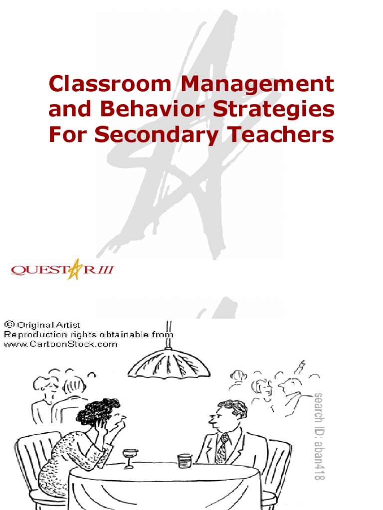 Effective Classroom Management Strategies | PDF | Classroom Management ...