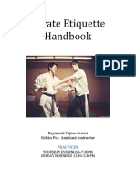 Karate Etiquette Handbook