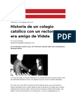 Historia de un colegio católico con vínculos a la dictadura militar