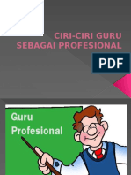 Ciri-Ciri Guru Sebagai Profesional