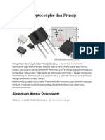 Pengertian Optocoupler Dan Prinsip Kerjanya