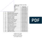 5Th Sem Mechanical Engg. Pro-E Free Elective Students' List