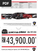 Proton Satria Neo Brochure