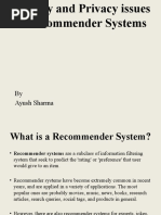 Security and Privacy Issues in Recommender Systems