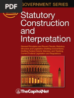 Download Statutory Construction and Interpretation General Principles and Recent Trends Statutory Structure and Legislative Drafting Conventions Drafting Federal Grants Statutes and Tracking Current Federal Legislation and Regulations  by TheCapitolNet SN32395308 doc pdf