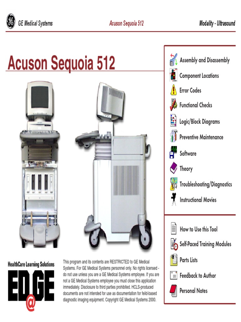 ACUSON Sequoia512.pdf | Troubleshooting | Power Supply