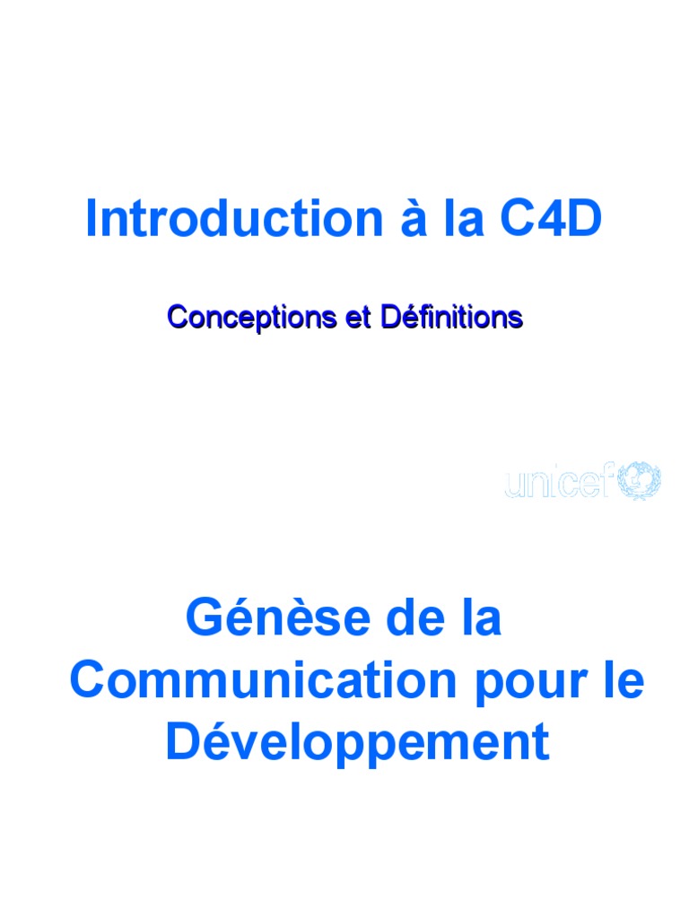 Introduction à la Communication pour le Développement | PDF | Stratégie ...
